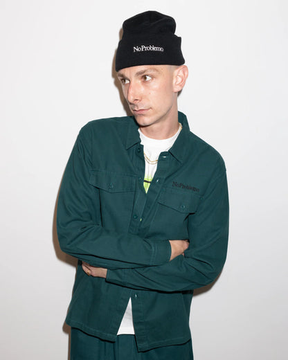 No Problemo Mini Problemo Beanie Black【NP90209.06】(N) 着用写真
