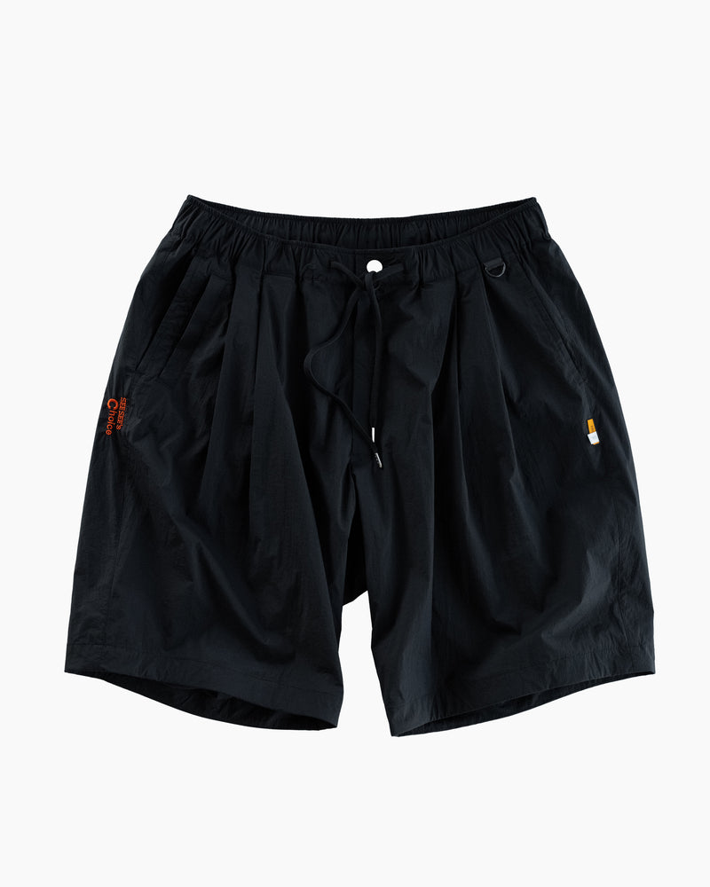 SEESEE'S Choice Easy Double Pleated Shorts【Black/Orange】 – STUDY