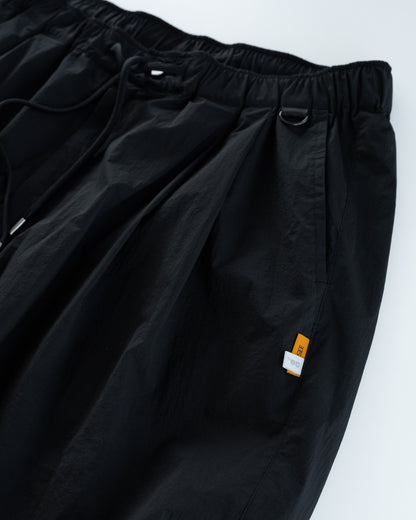 SEESEE'S Choice Easy Double Pleated Shorts【Black/Orange】
