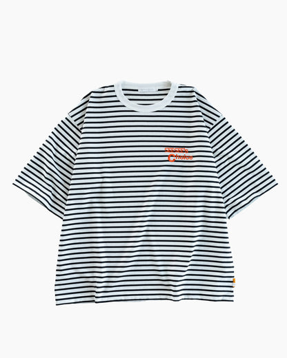 SEESEE'S Choice Embroidered Border Tee【Black/Orange】