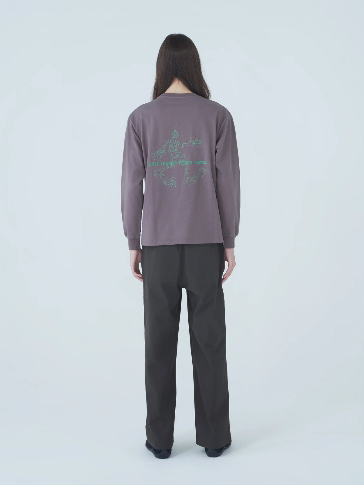 Hiking Patrol Stone L/S T-shirt Khaki 着用イメージ 背面